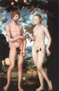 CRANACH, Lucas the Elder adam and eve oil